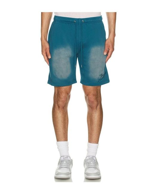 The Hundreds Blue Rugby Shorts for men