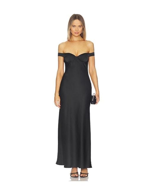 Runaway the Label White Raphaella Off Shoulder Maxi Dress