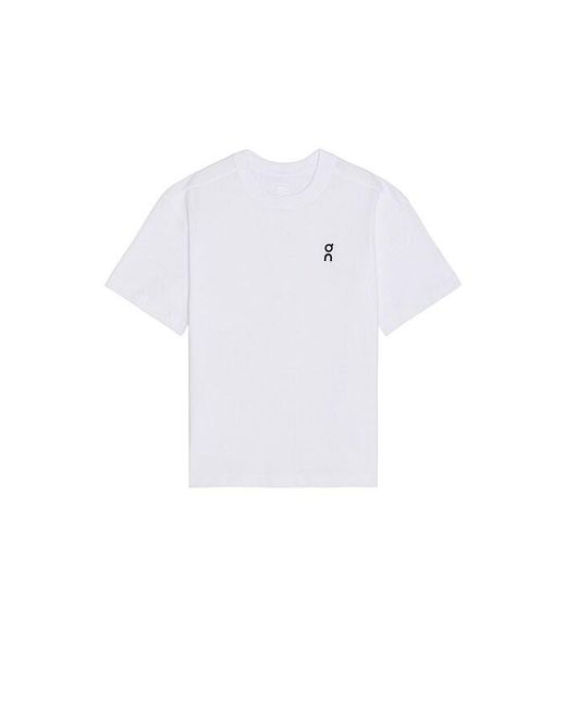 On Shoes White Club Tee for men