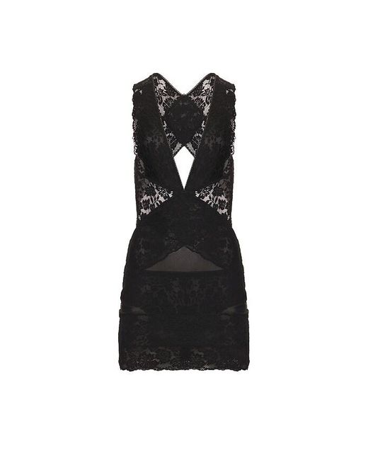 HAELO Black Shadow Mini Dress