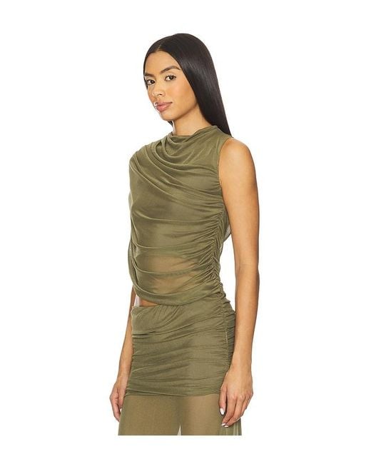 Amanda Uprichard Green Leo Top