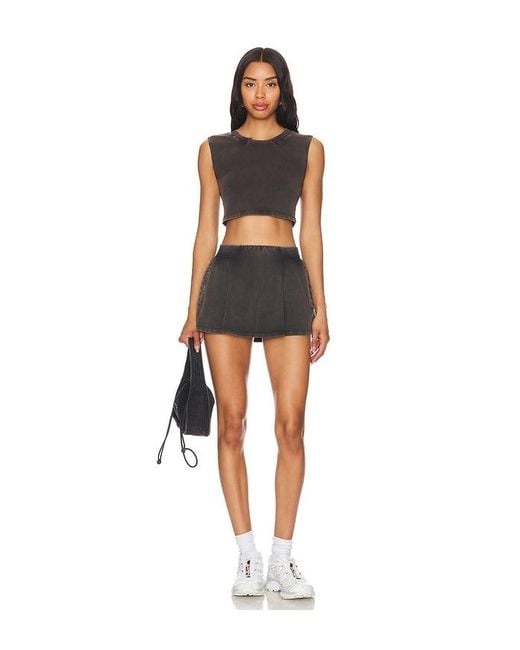 Free People Black X Fp Movement Hot Shot Skort Set