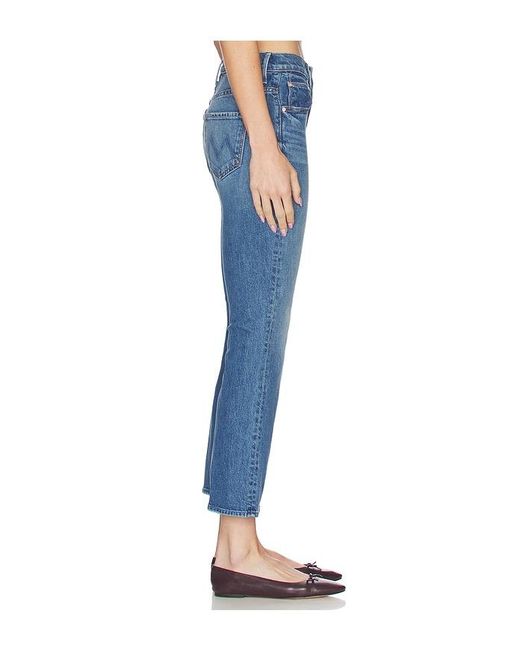 Mother Blue The Insider Ankle Jeans