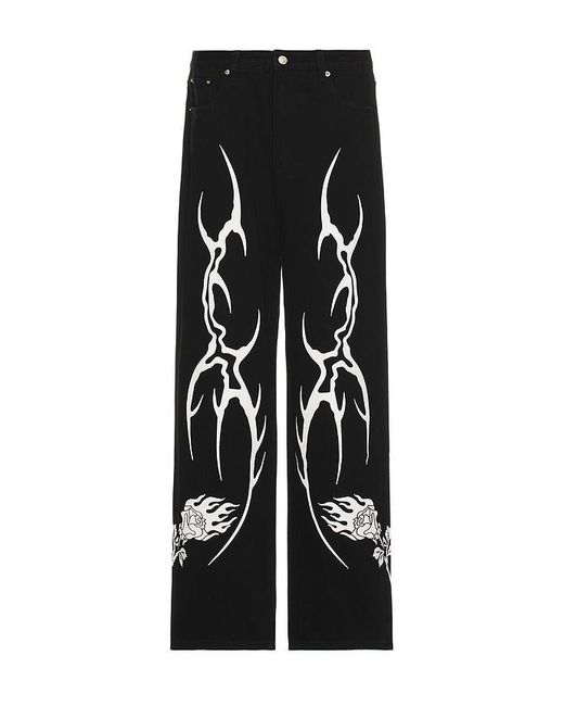 Civil Regime Black Baggy Jeans for men