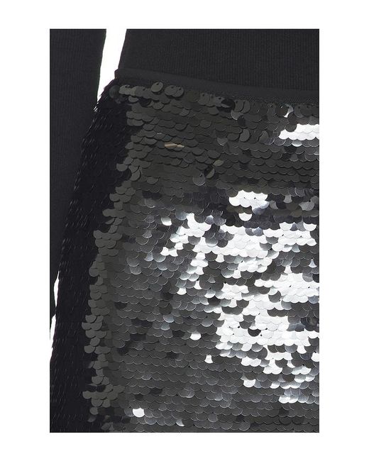 Lovers + Friends Black Carson Sequin Mini Skirt