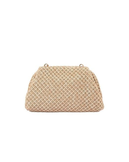 Olga Berg Natural Anna Woven Clutch