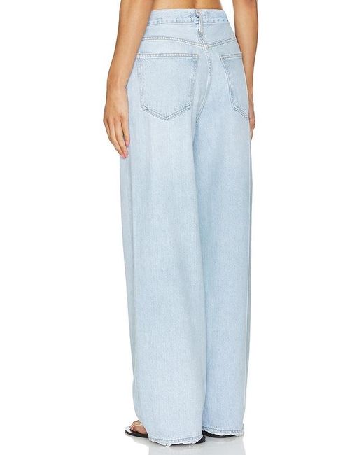 Agolde Blue Low Slung Baggy Jeans