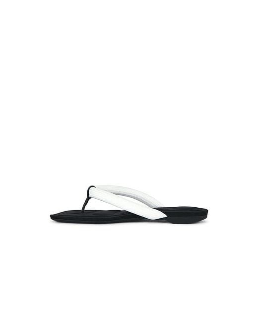 Alexander Wang White Jenna Tubular Flat Thong Sandal
