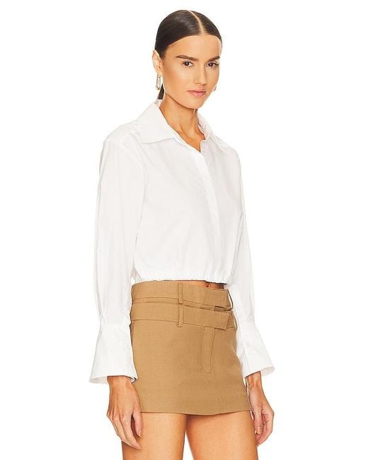Blythe Button Up Top En Color Blanco Talla (También En S, Xs) Jonathan Simkhai de color White