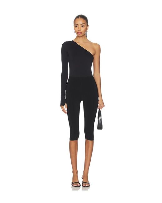 Commando Black Ballett-Bodysuit Mit One-Shoulder-Träger Prima
