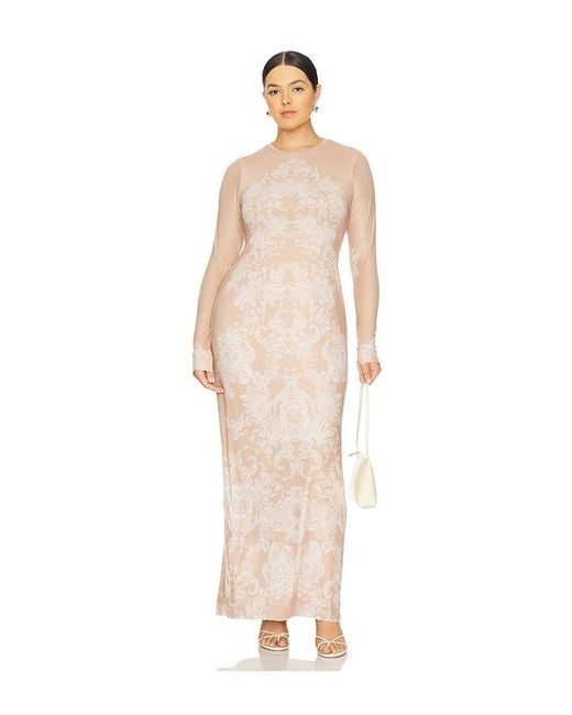 ROBE MAXI DIDI en Beige AFRM en coloris White