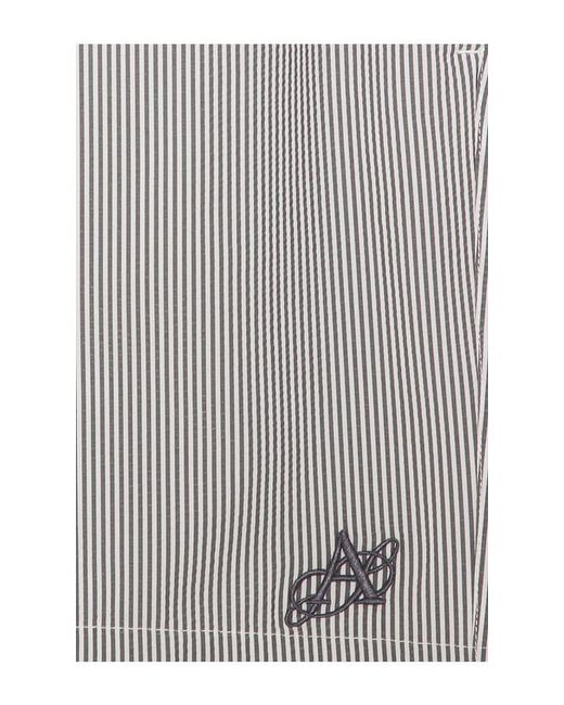 AllSaints White Ciper Stripe Swimshort for men