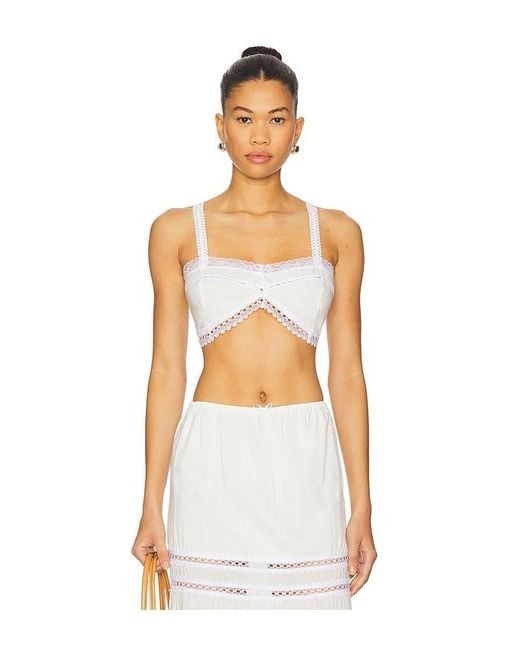 SWF White Fine Lace Bralette
