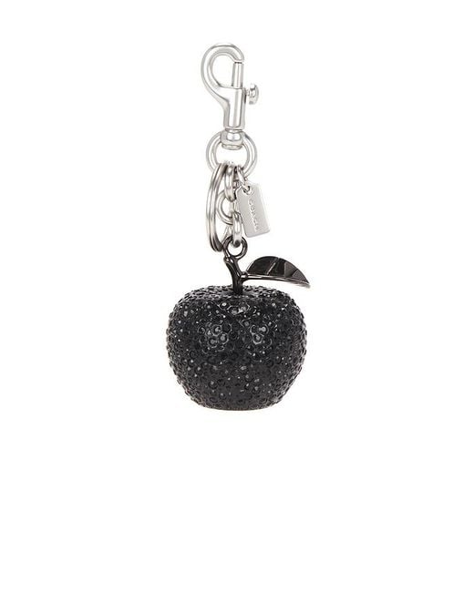 COACH Black Taschenanhänger Small Crystal Apple