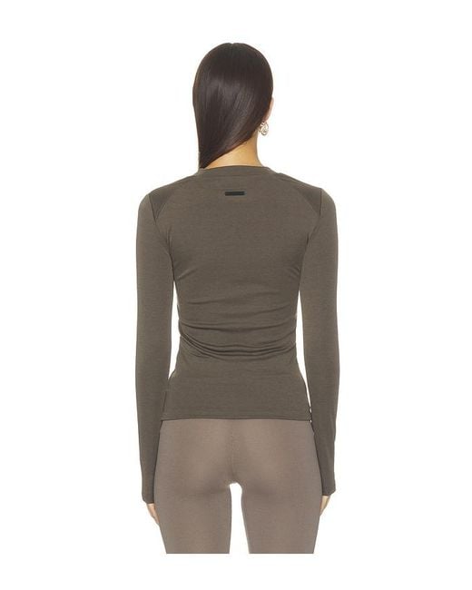Fear Of God Brown Fitted Longsleeve Tee