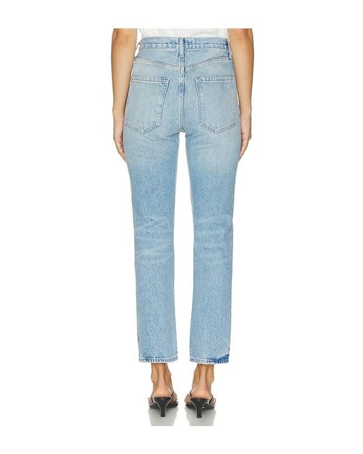 Agolde Blue Riley Crop Jean