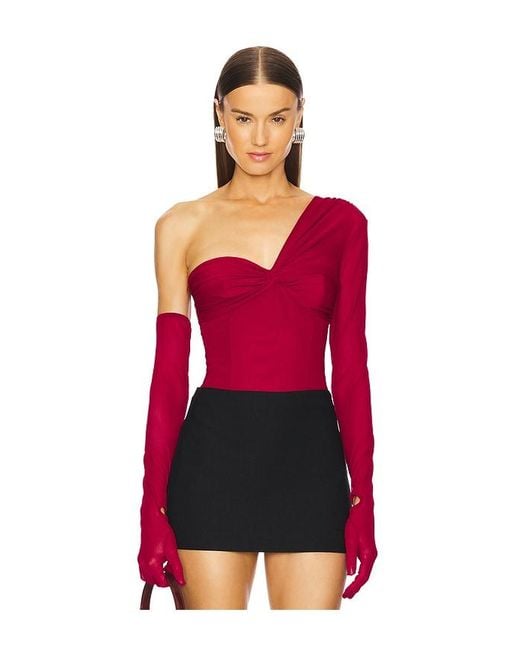 Michael Costello Red X Revolve Nobu Bodysuit