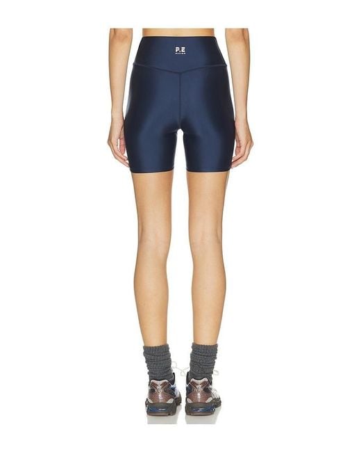 P.E Nation Blue Fairmont 5 Inch Bike Short