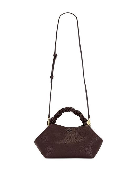 Ganni Brown Small Grained Bou Bag