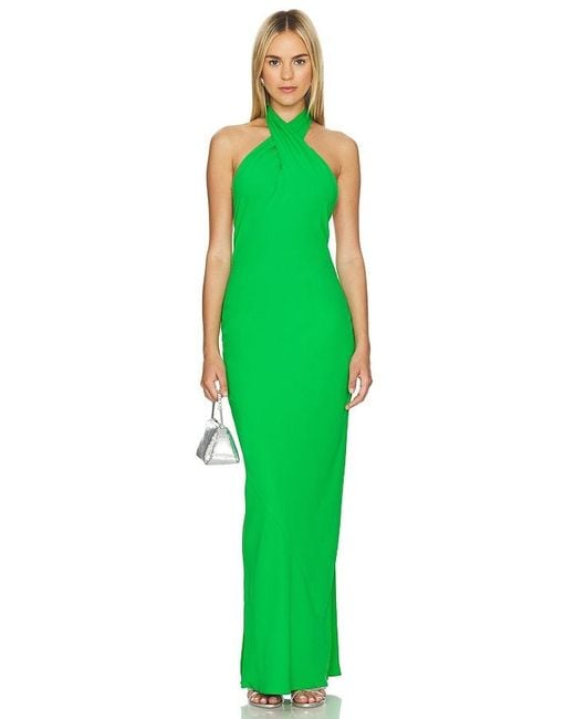 Amanda Uprichard Green X Revolve Galilea Gown