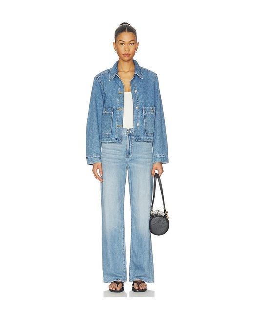 Madewell Blue Chore Cropped Denim Jacket