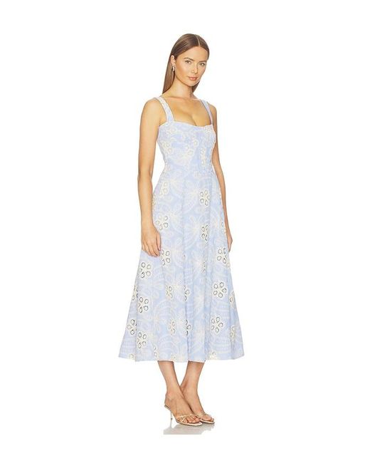 Bardot White Lilah Corset Midi Dress