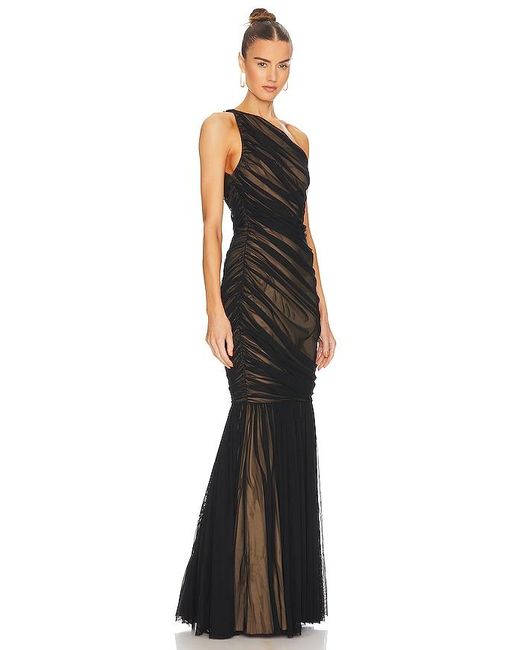 Norma Kamali Black Diana Fishtail Gown