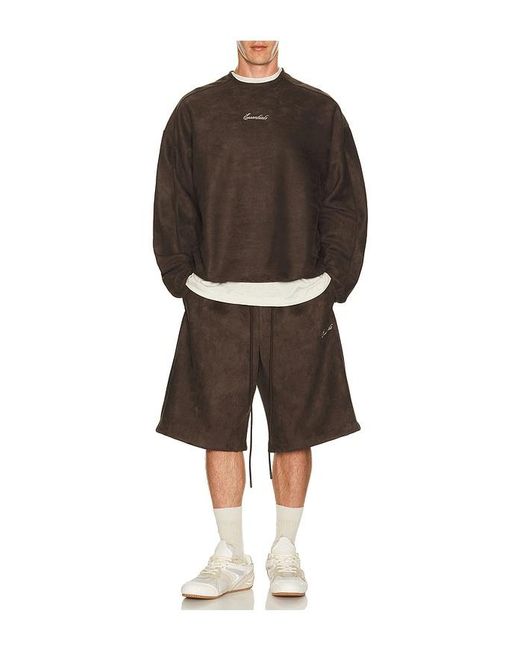 Fear Of God Brown Signature Modern Crewneck Sweatshirt for men