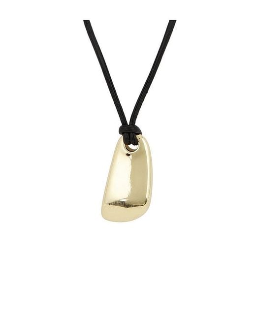 BaubleBar Black Cord Pendant Necklace