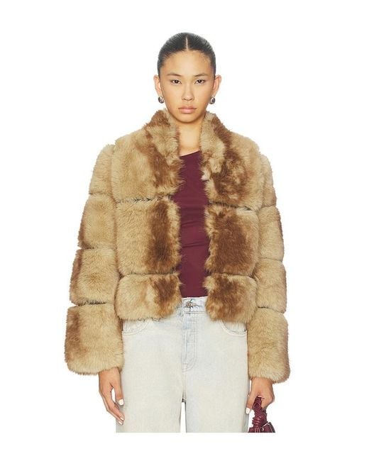 Apparis Brown Sai Mink Coat
