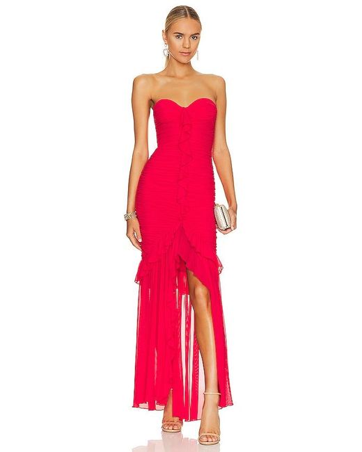 MAJORELLE Red Giules Gown