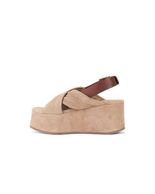 Free People Natural Beach Party Platform Sandal