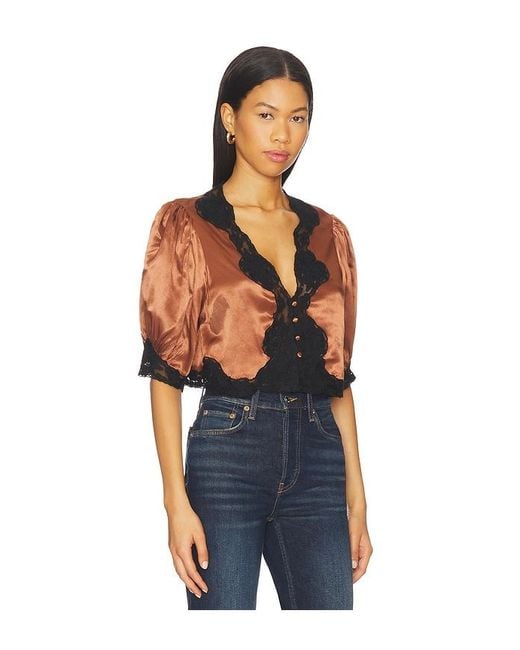 Rixo Blue Oberteil Yasmin