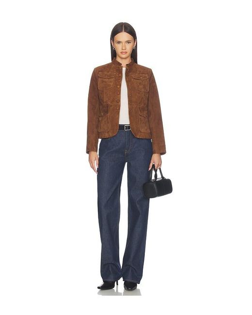 Rag & Bone Blue Mercer Suede Blazer