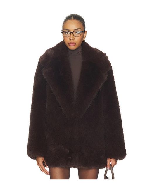 L'academie Black 'Academie Gamine Faux Fur Jacket