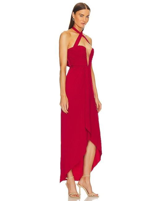 Michael Costello Red X Revolve Leo Gown