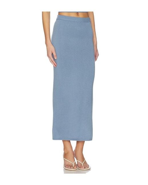 Lovers + Friends Blue Genie Pull On Maxi Skirt