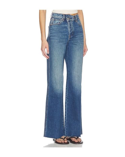 Veronica Beard Blue Taylor Wide Leg Jeans
