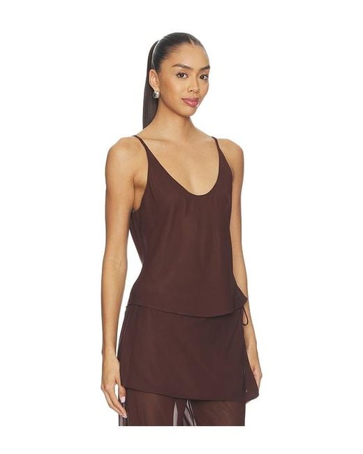 Madison The Label Brown Anastasia Tank