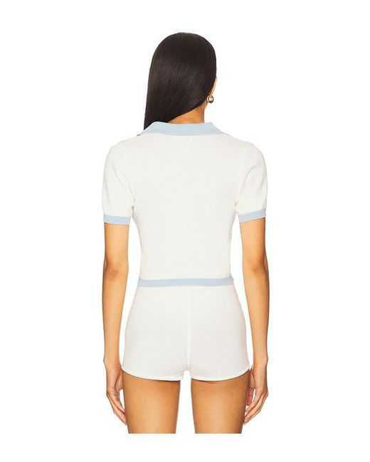 SNDY'S White X Revolve Rayleigh Top