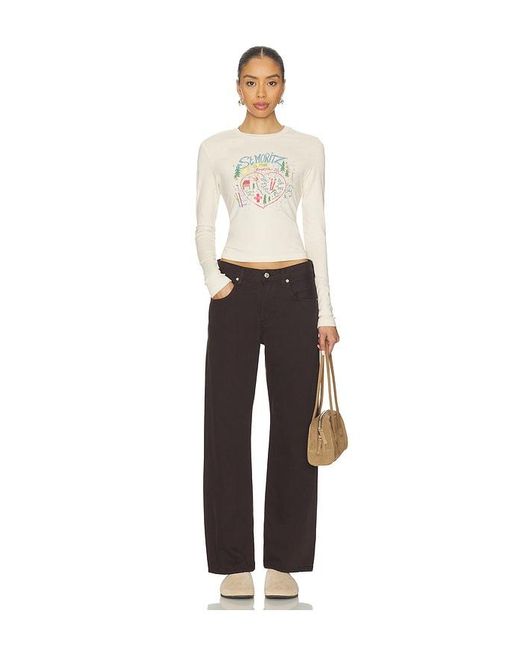 Daydreamer Natural St. Moritz Is For Lovers Vintage Long Sleeve Tee