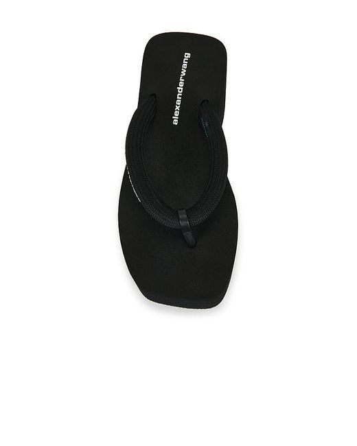 Alexander Wang Black Jenna Thong Platform Sandal