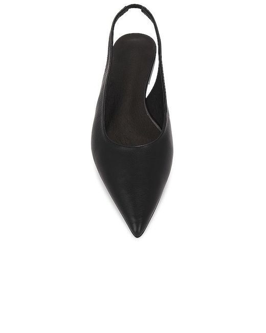 Tony Bianco Black Javier Flat