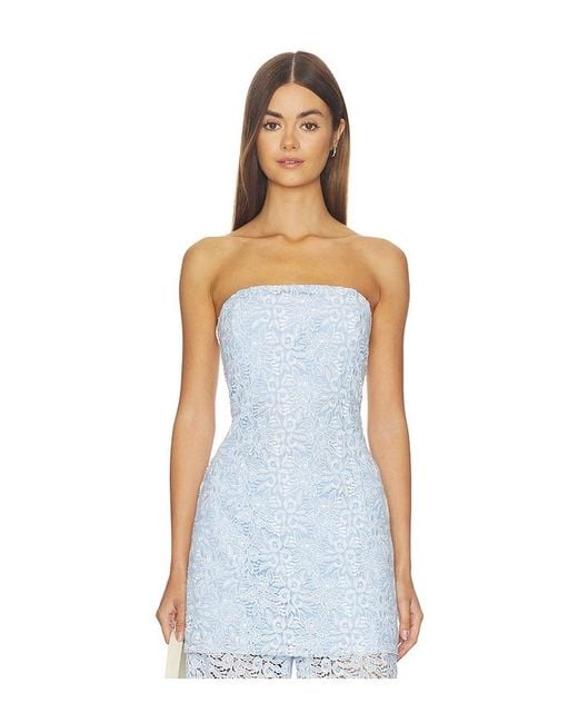 Generation Love White Bethany Two Tone Lace Bustier