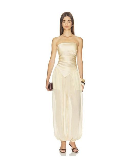 NonChalant Label Natural Amelia Silk Scarf