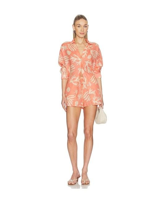 LSPACE Orange Rio Tunic