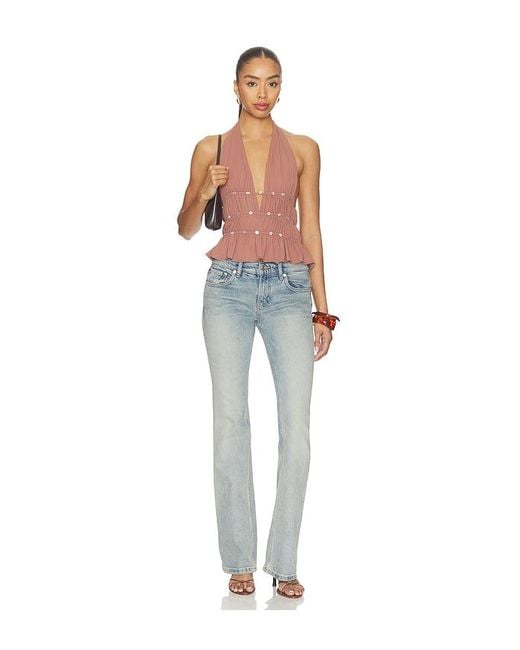 superdown Blue Ramona Halter Top