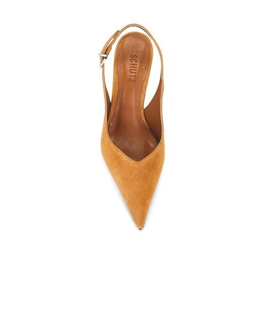 SCHUTZ SHOES Multicolor Siena Buckle Slingback Pump