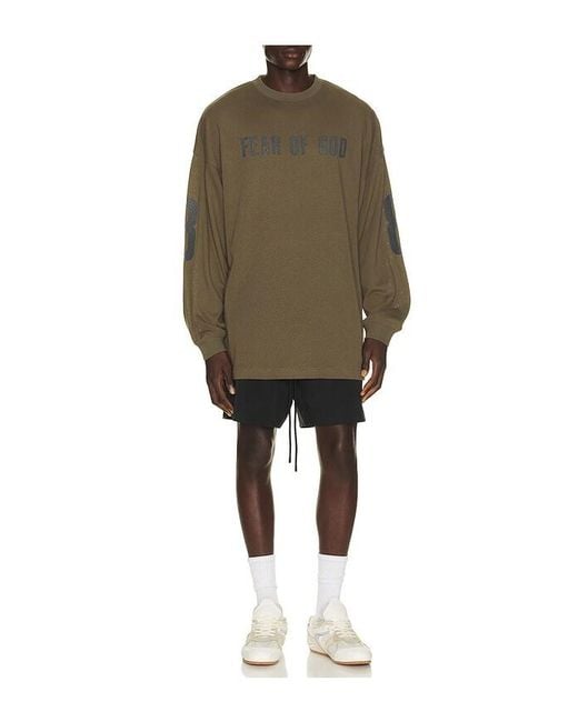 Fear Of God Natural Merch Long Sleeve Tee for men