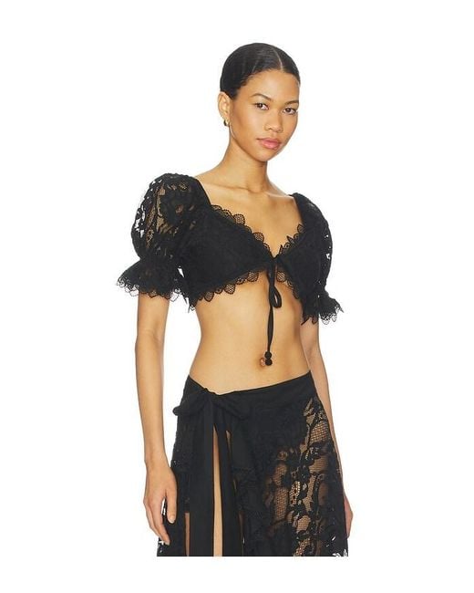 Waimari Black Avril Top